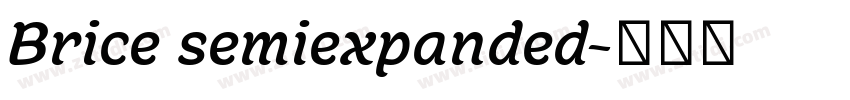 Brice semiexpanded字体转换